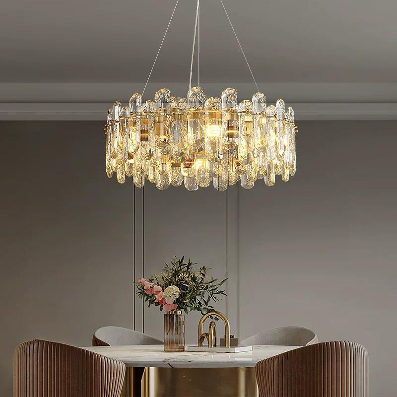 Candelabru Crystal 10XE14 Diametru 60cm Auriu