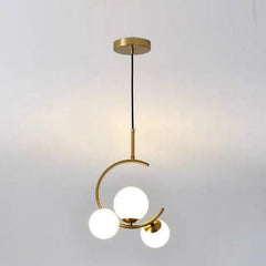 Pendul Jolie Reglabil 3xE27 Auriu