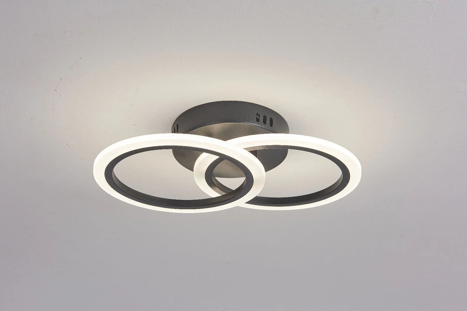 Lustra LED 35W Telecomanda Odele 3 Tipuri de Lumini Negru
