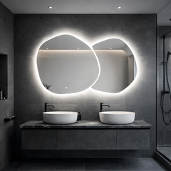 Oglinda LED Premium 140x80cm Touch 3 Culori Luminoase – Sticla Premium 5 mm