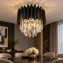 Candelabru Negru Diametru 30cm