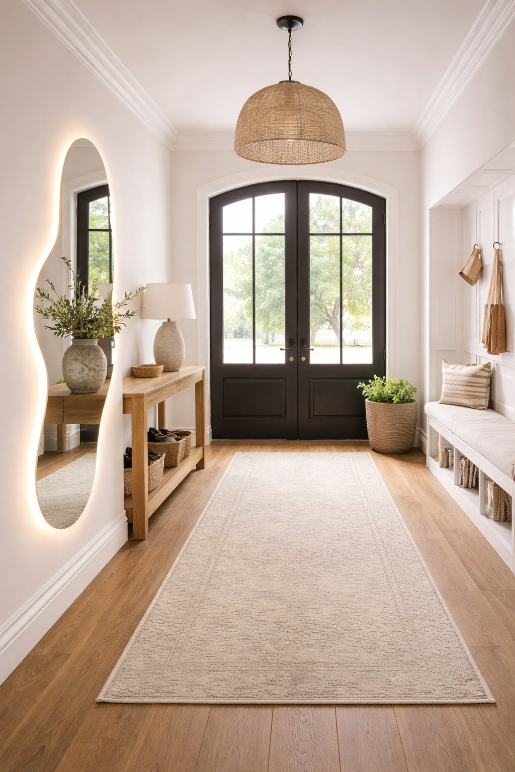 Oglinda LED Cloud 65x100cm Touch 3 Culori Luminoase