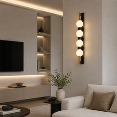 Aplica LED 50cm Kult 3 Tipuri de Lumini Negru+Auriu