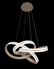 Pendul LED 50cm 140W Stace 3 Tipuri de Lumini Auriu