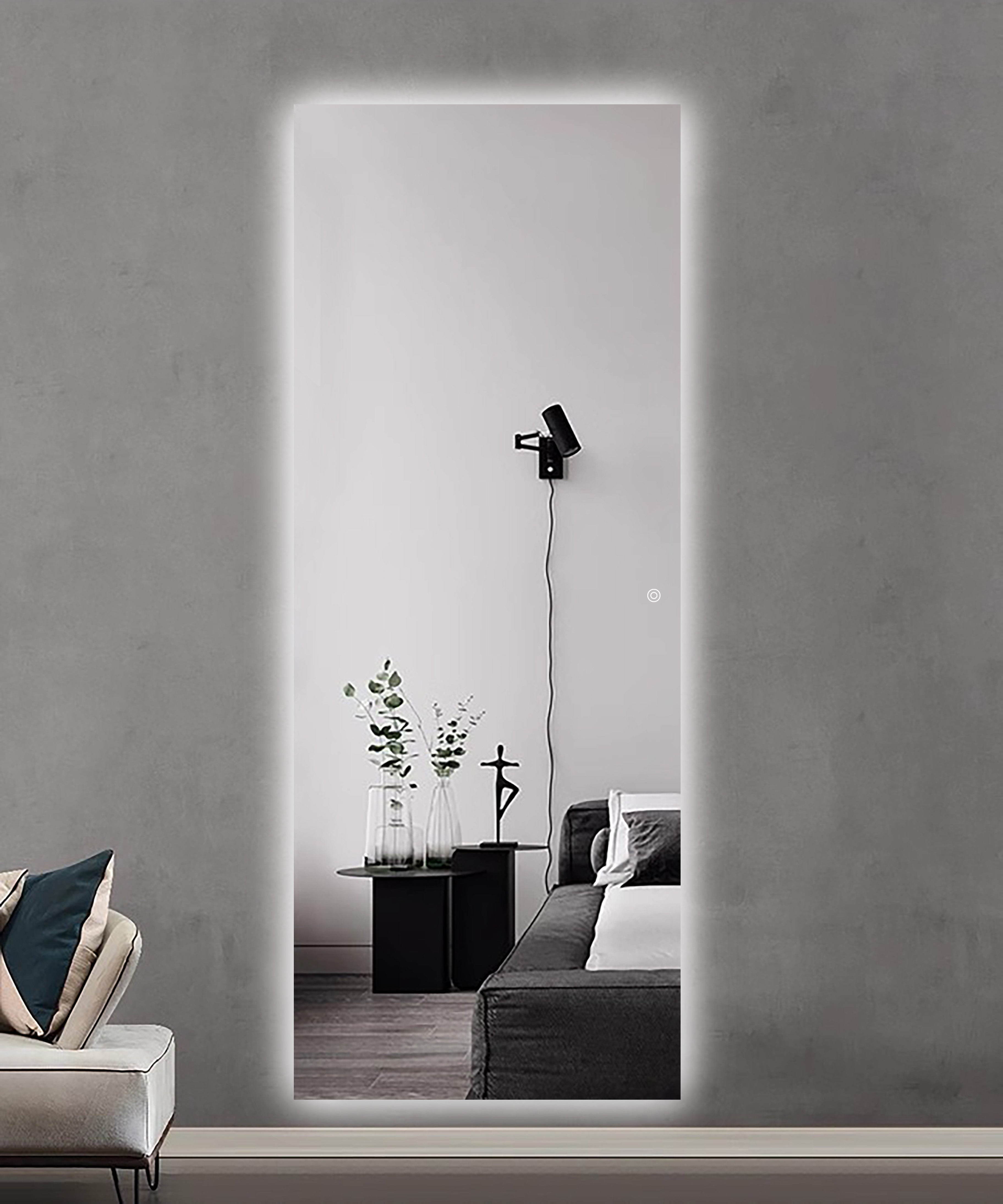 Oglinda LED Premium 70x180cm Touch 3 Culori Luminoase