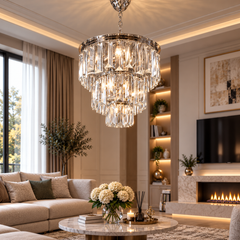 Candelabru Argintiu Diametru 30cm