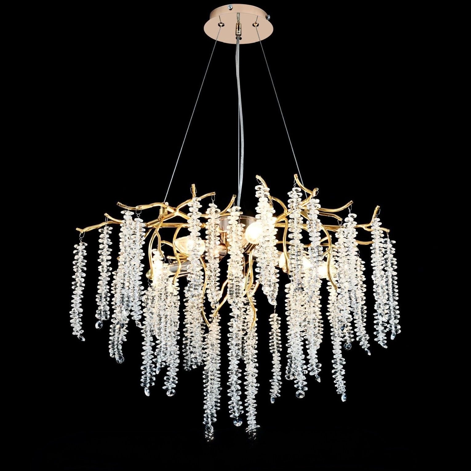 Candelabru Tigres 80cm 8xE14 Auriu