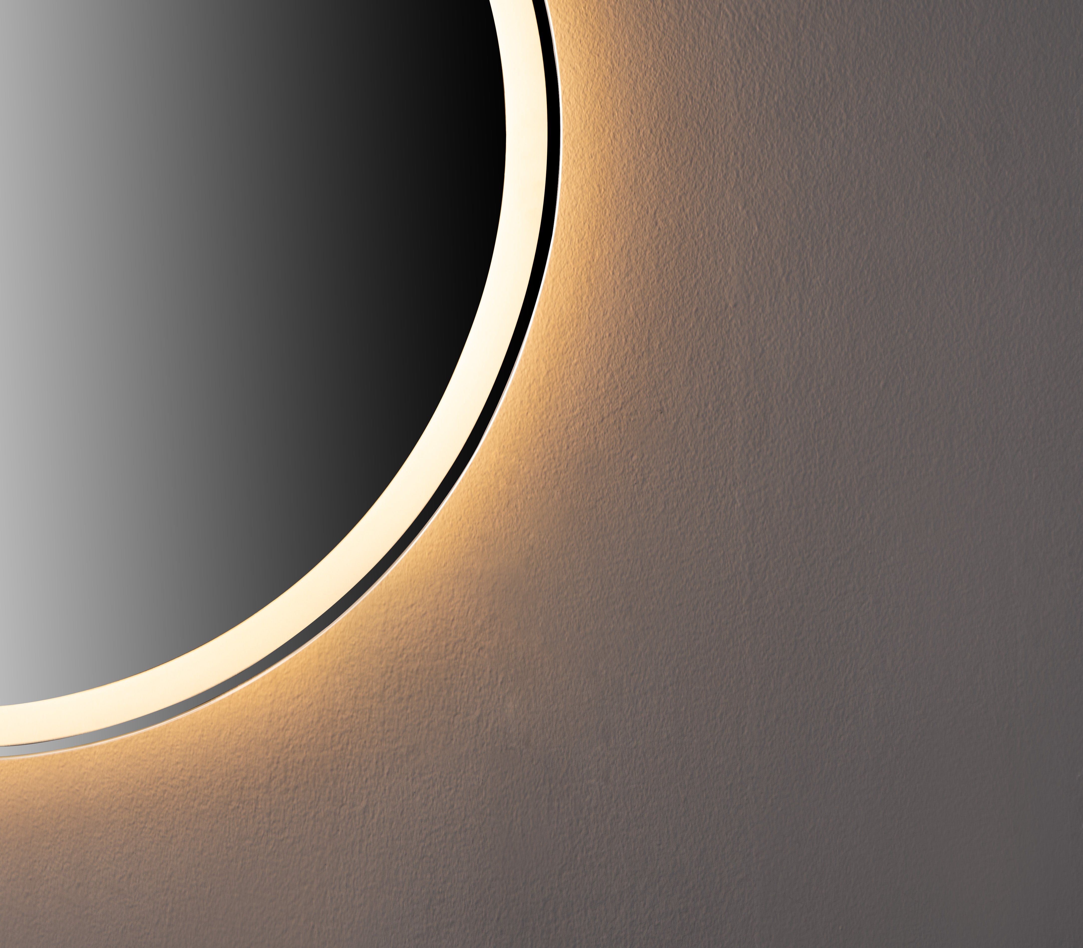Oglinda baie LED 90x70cm Rama Neagra 3 Tipuri de Lumini Buton Touch Dezaburire Intensitate Reglabila