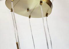Pendul Moon Reglabil 3xE27 Auriu