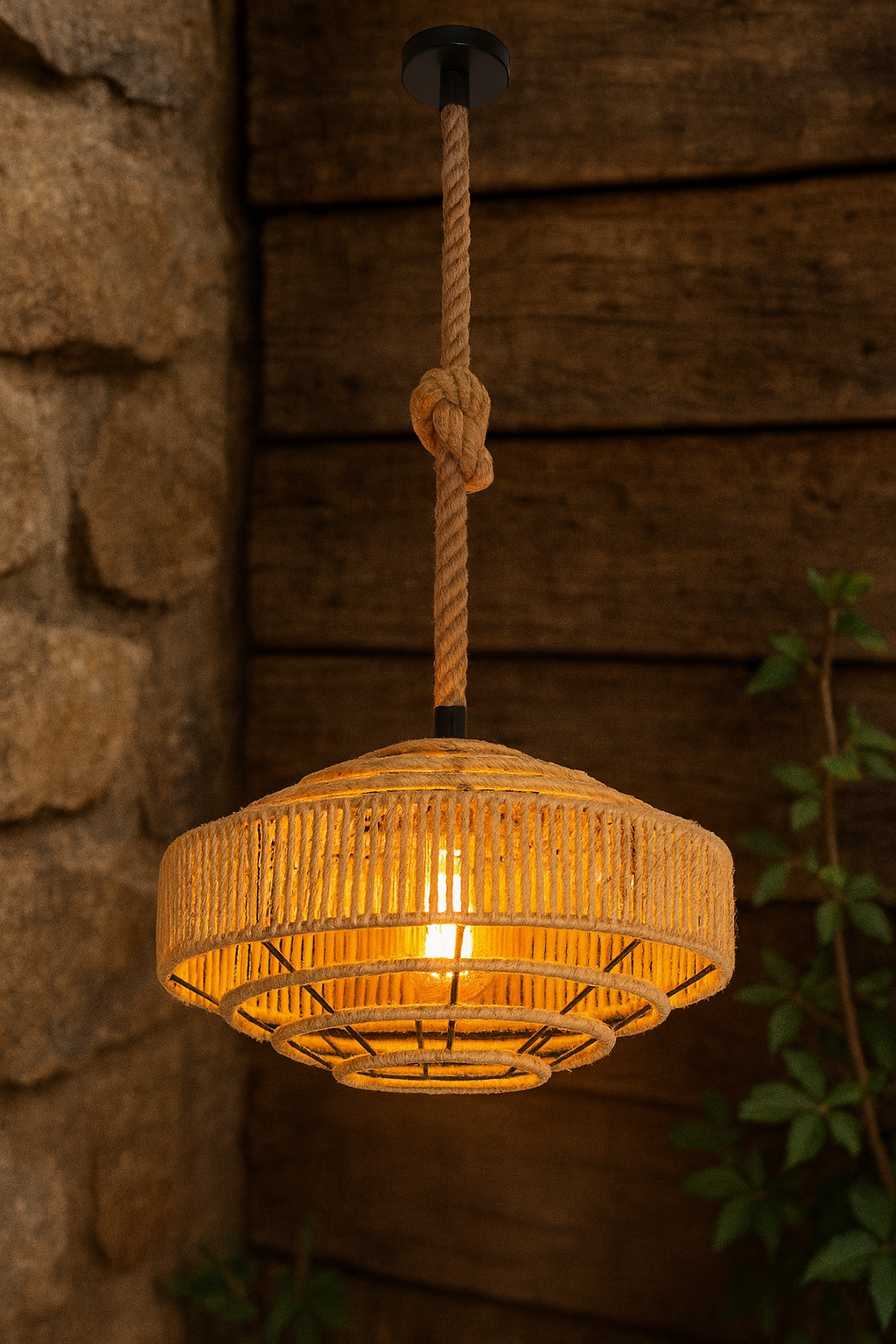 Pendul Rustic 40cm Eagle 1xE27 Sfoara