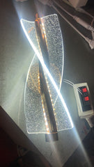 Pendul LED 6 Surse 76W cu Telecomanda Cascade 3 Tipuri de Lumini Auriu