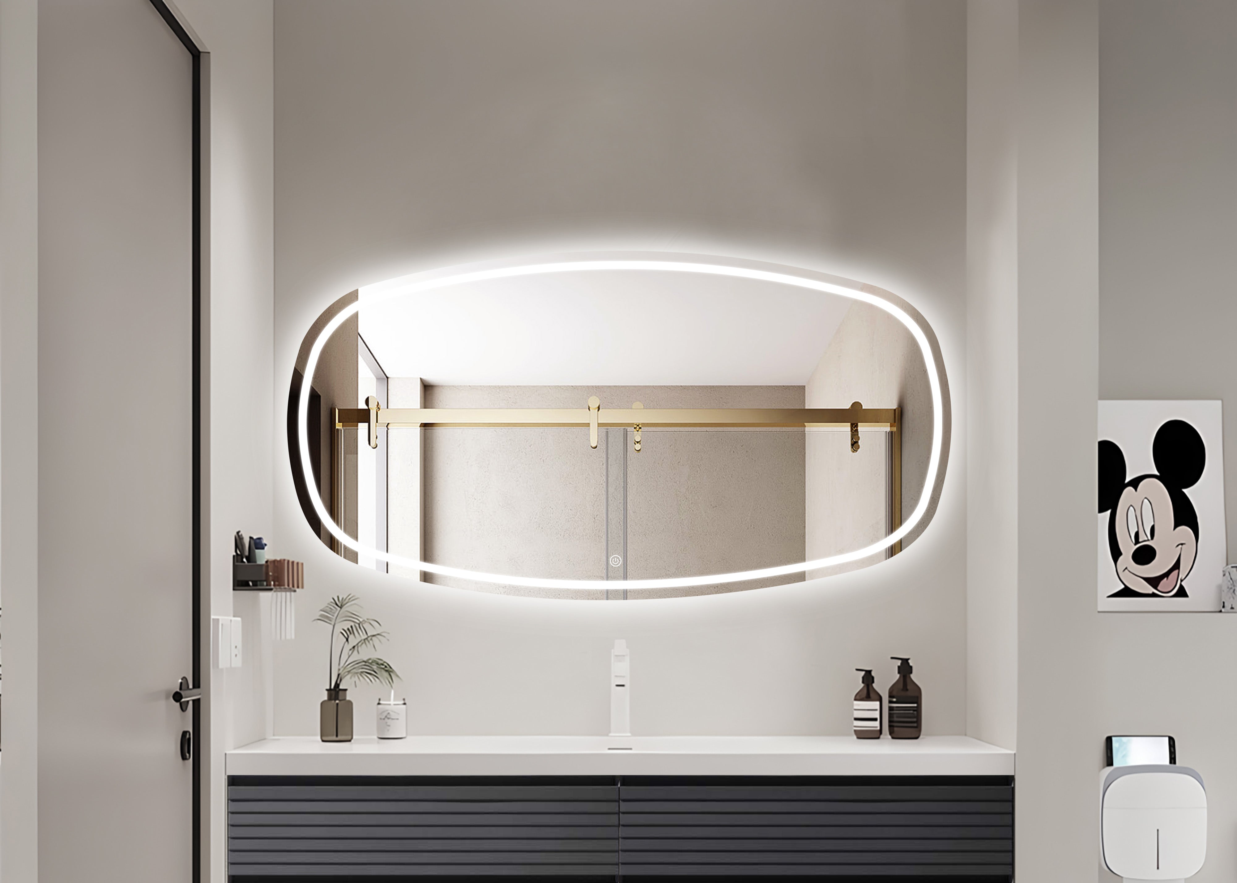 Oglinda LED Premium 150x85cm Touch 3 Culori Luminoase