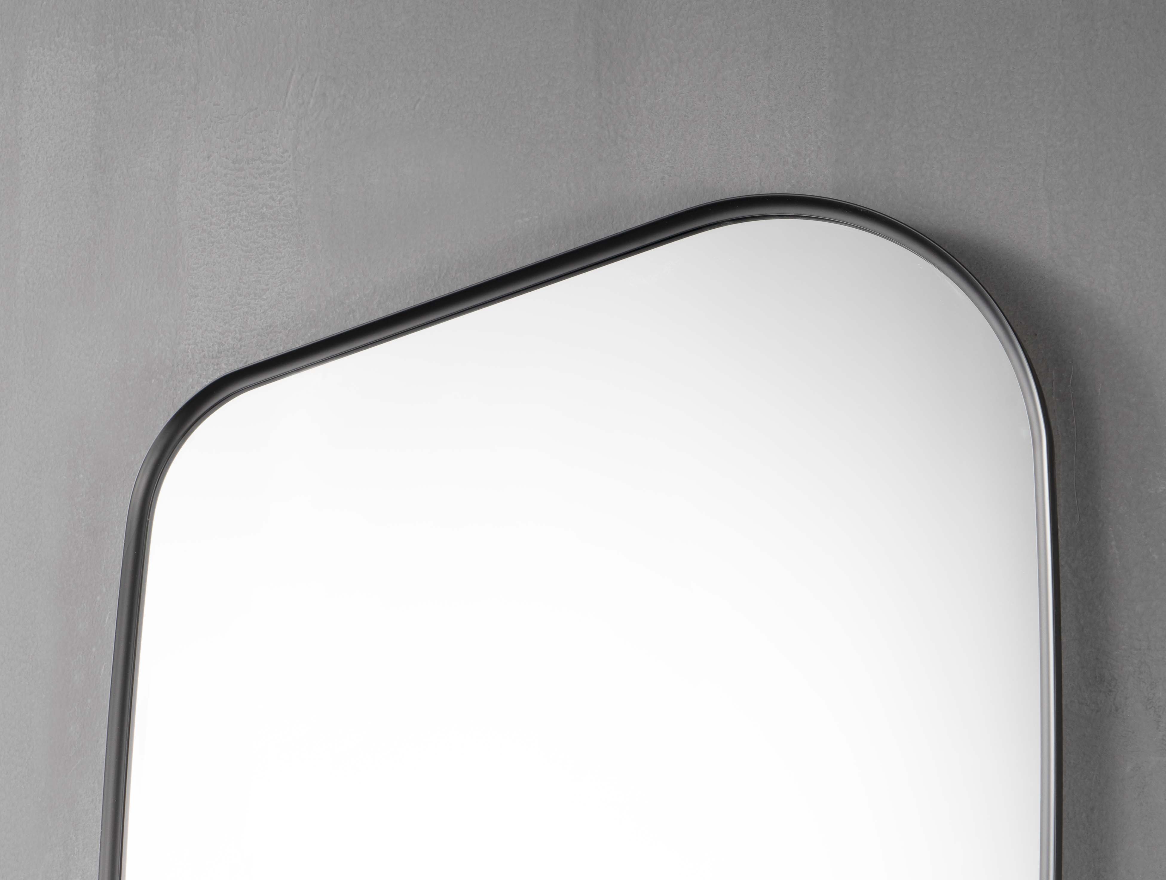 Oglinda LED Rama Neagra 70x110cm Touch 3 Culori Luminoase – Sticla Premium 5 mm