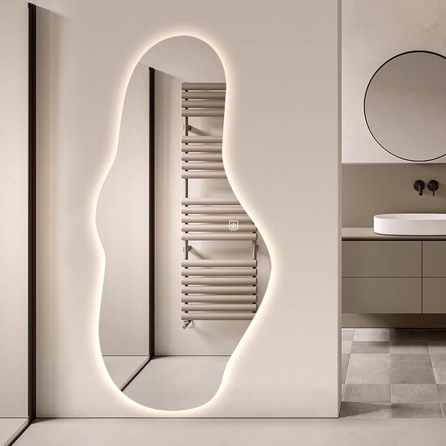 Oglinda LED Cloud 65x100cm Touch 3 Culori Luminoase