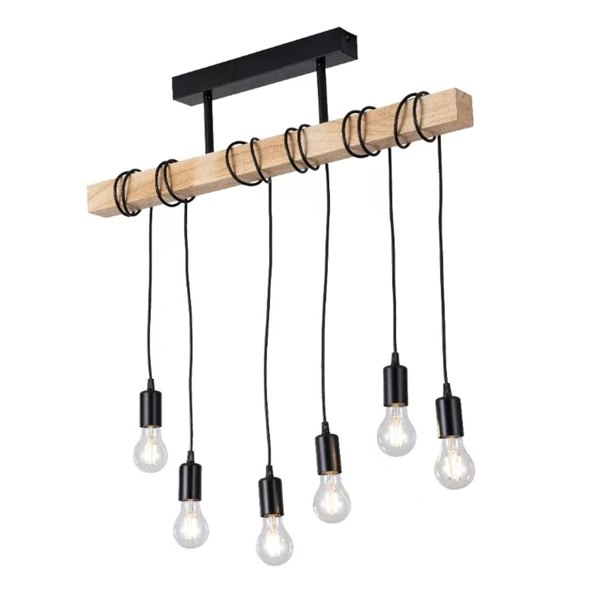 Pendul Rustic Reglabil Eagle 6xE27 80cm