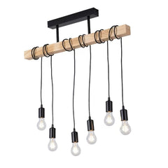 Pendul Rustic Reglabil Eagle 6xE27 80cm