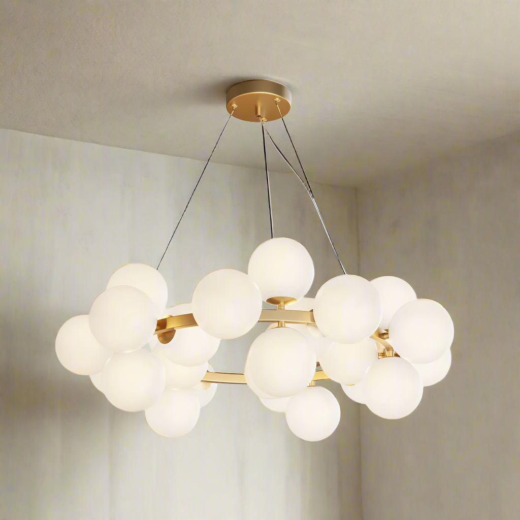 Pendul Jolie Reglabil 15xG9 Diametru 60cm Auriu
