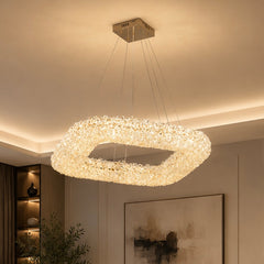 Pendul LED 52x52cm 112W Glow 3 Tipuri de Lumini Auriu