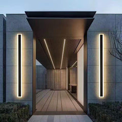 Aplica LED Exterior Cube Lumina Calda 3000K 180cm 44W Negru