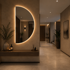 Oglinda LED Smart 80x150cm Buton 3 Culori Luminoase – Sticla Premium 5 mm