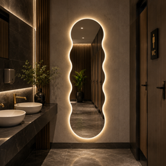 Oglinda LED Premium 60x120cm Buton Touch, 3 Culori Luminoase