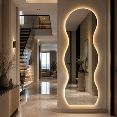 Oglinda LED Premium 70x160cm Buton Touch, 3 Culori Luminoase