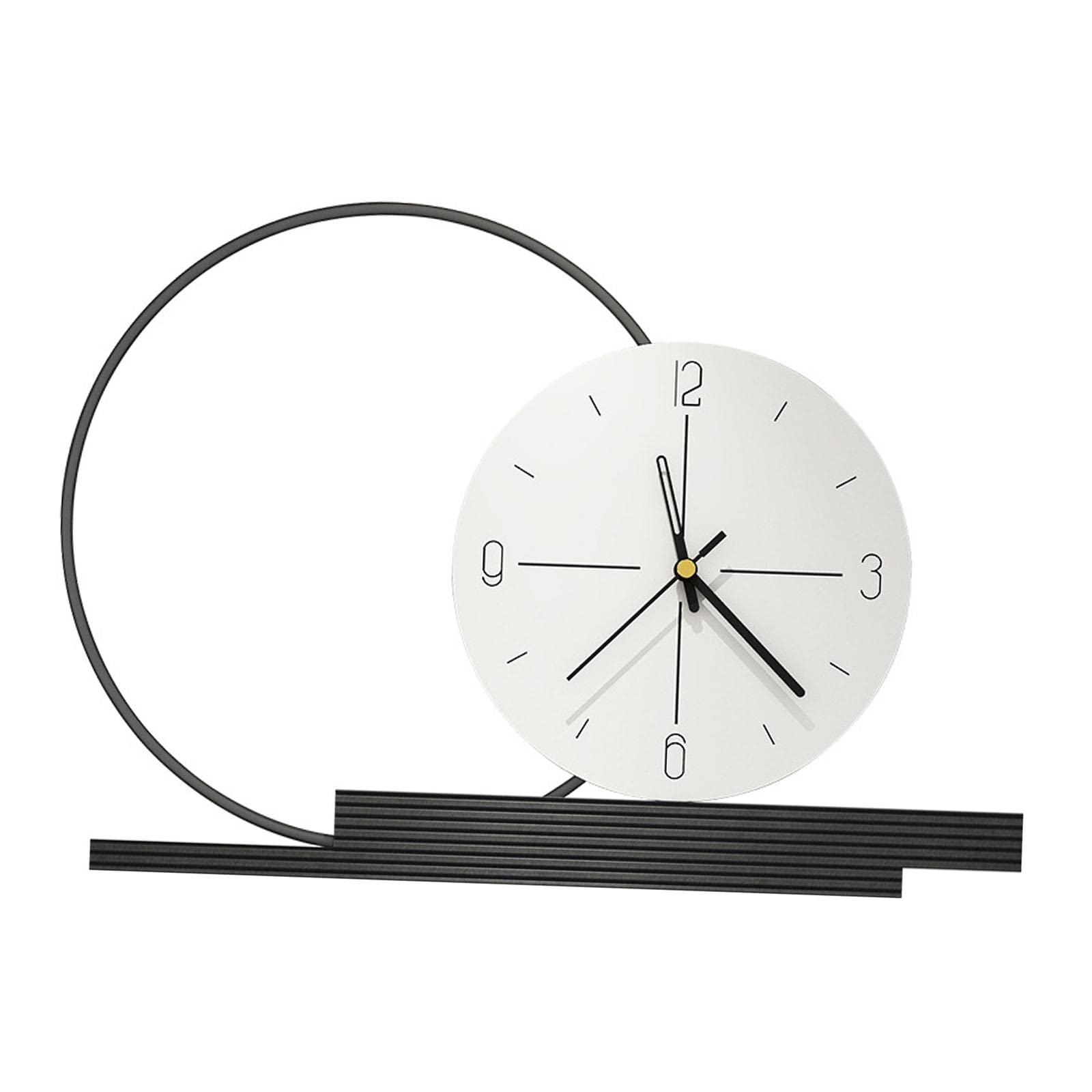 Aplica LED cu Ceas Viena 50cm Negru + Alb