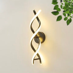 Aplica LED 45cm 30W Spin 3 Tipuri de Lumini Negru