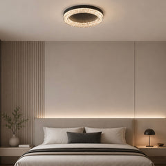 Plafoniera LED Diametru 50cm 72W 3 Tipuri de Lumini Negru