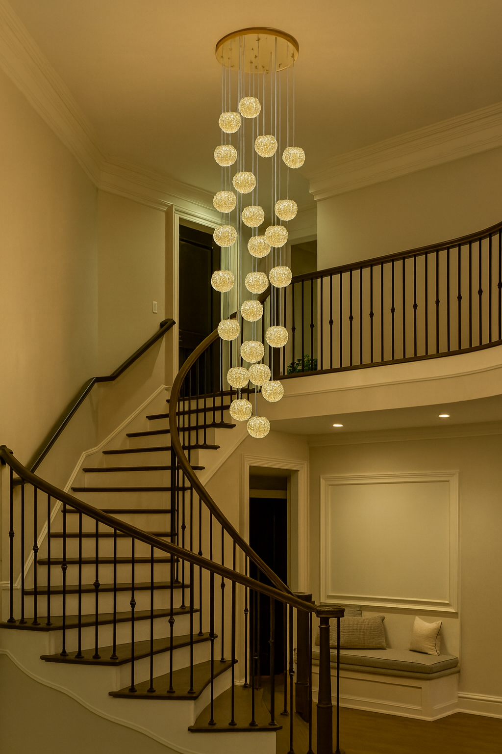 Candelabru Glow 20xG9 Diametru 50cm Auriu