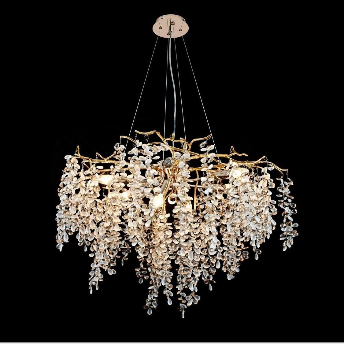 Candelabru Olivia 80cm 8xE14 Auriu