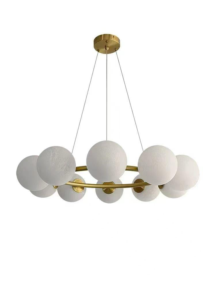 Pendul Raya Reglabil 10xE27 Auriu