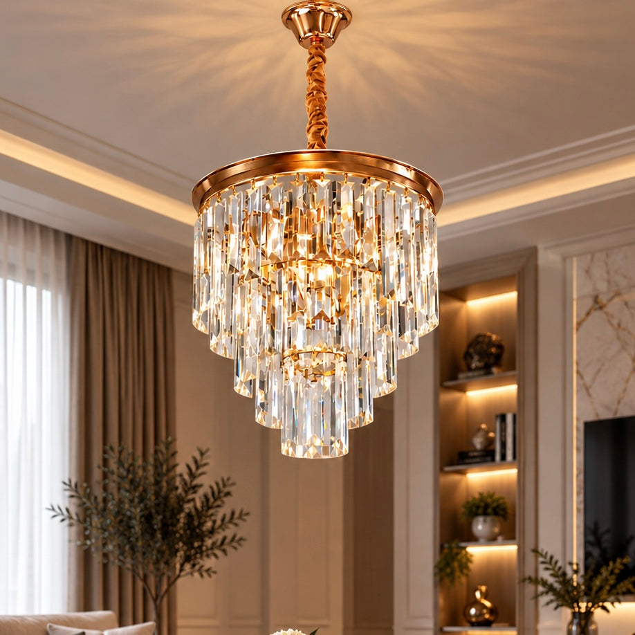 Candelabru Auriu Diametru 30cm