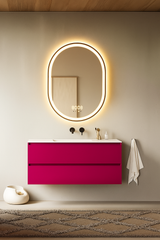 Oglinda LED Smart 60x80cm Senzor Miscare Dezaburire 3 Culori Luminoase Afisaj Ceas & Temperatura – Sticla Premium 5 mm