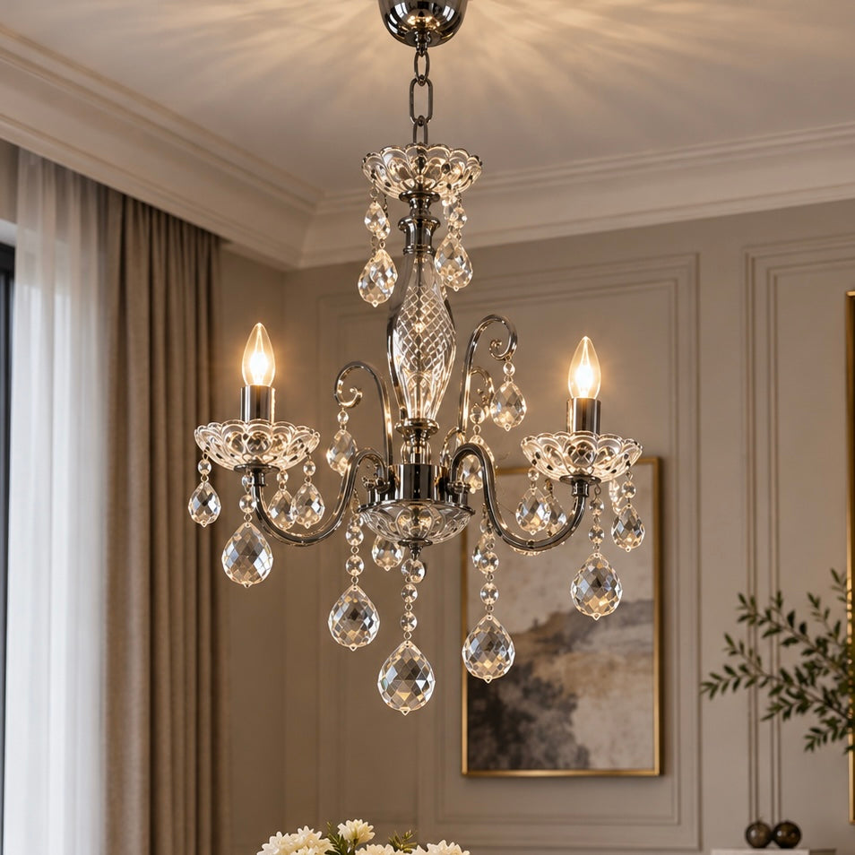 Candelabru Clasic Negru cu 3 Brate
