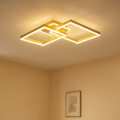 Lustra LED cu Telecomanda Azele 3 Tipuri de Lumini 160W Auriu