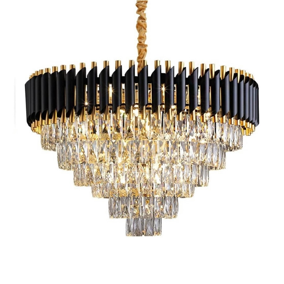 Candelabru Kimberly Diametru 60cm Negru + Auriu