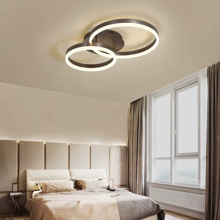 Lustra LED 80W cu Telecomanda Azele 3 Tipuri de Lumini Negru