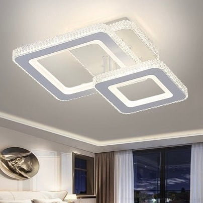 Lustra LED RGB 65W cu Telecomanda Liam 3 Tipuri de Lumini Alb