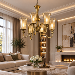 Candelabru Clasic Auriu cu 5 Brate