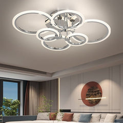 Lustra LED cu Telecomanda Odele 3 Tipuri de Lumini 188W Crom