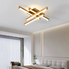 Lustra LED cu Telecomanda Zang 3 Tipuri de Lumini 90W Auriu