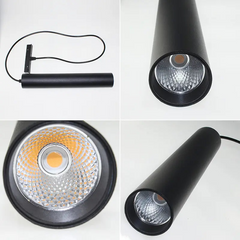 Pendul LED 6W Lumina Neutra Sina Magnetica Aplicata Negru