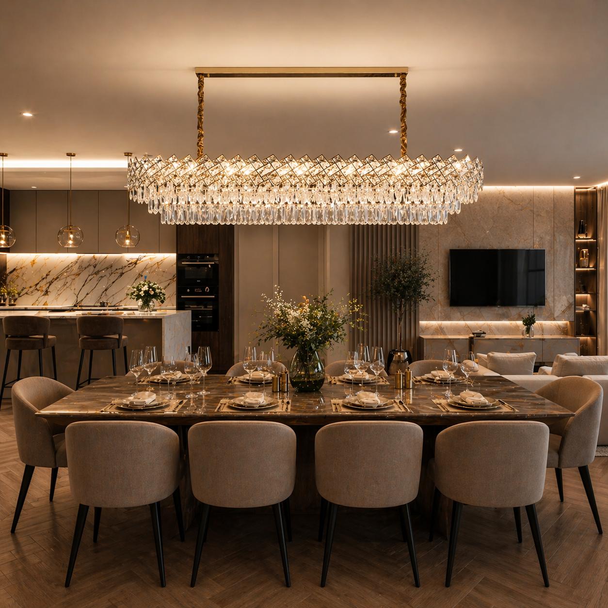 Candelabru Magnum Diametru 120cm x 35cm Auriu