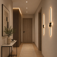 Aplica LED 80cm 28W Urban 3 Tipuri de Lumini Negru