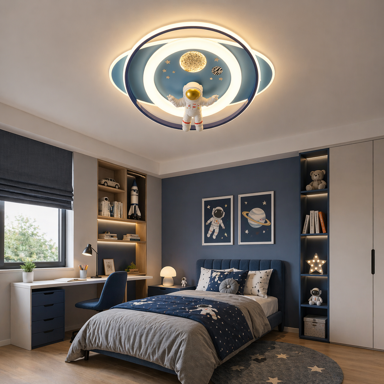 Lustra LED Astro 114W 50cm cu Telecomanda 3 Tipuri de Lumini