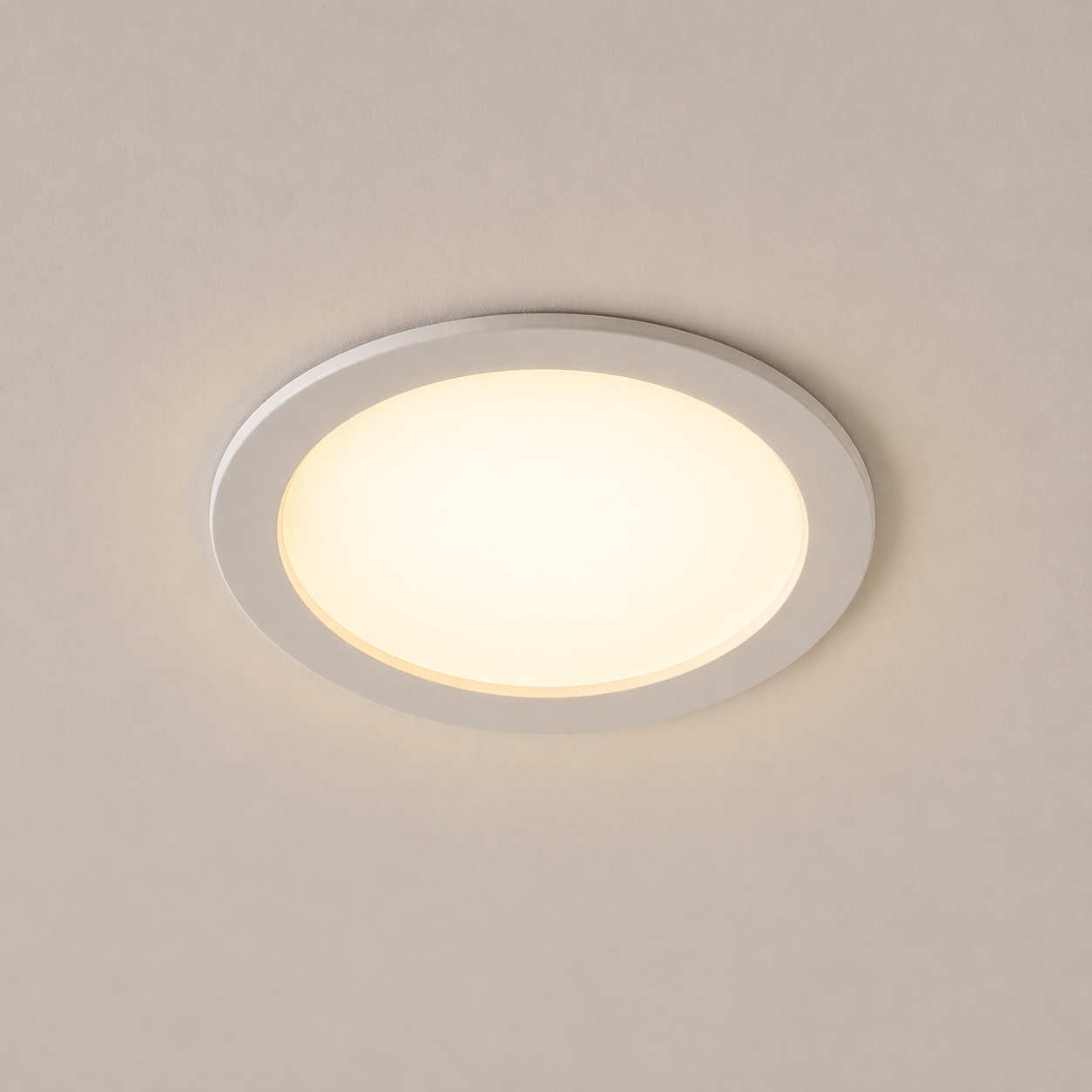 Spot LED Incastrat Office Lumina Calda 6W Diametru 11cm Alb