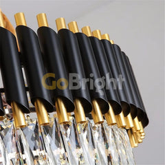 Candelabru Kimberly Diametru 80cm x 30cm Negru + Auriu