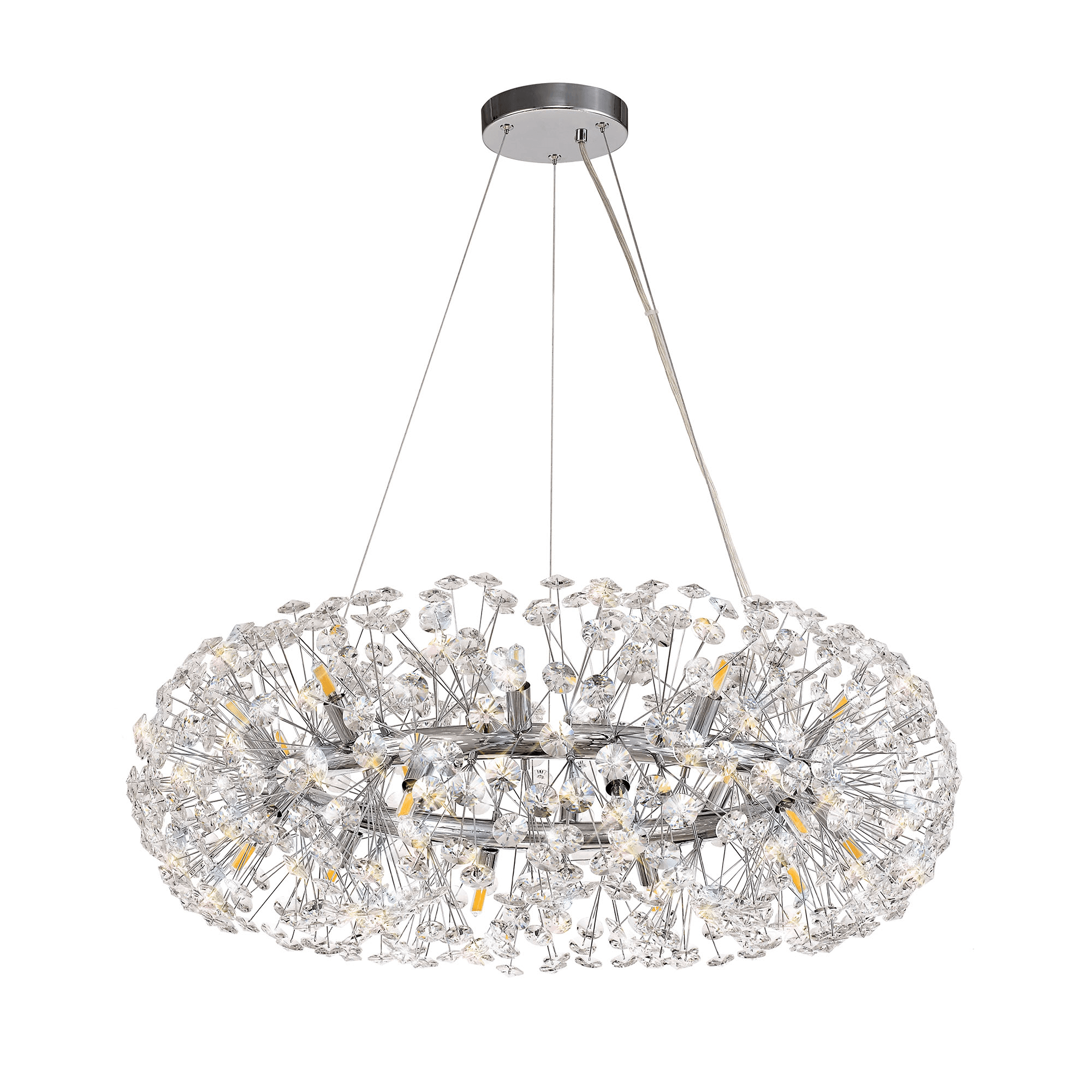 Candelabru Comet Oval Diametru 60cm Argintiu