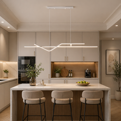 Pendul LED 84W 120cm cu Telecomanda Urban 3 Tipuri de Lumini Alb